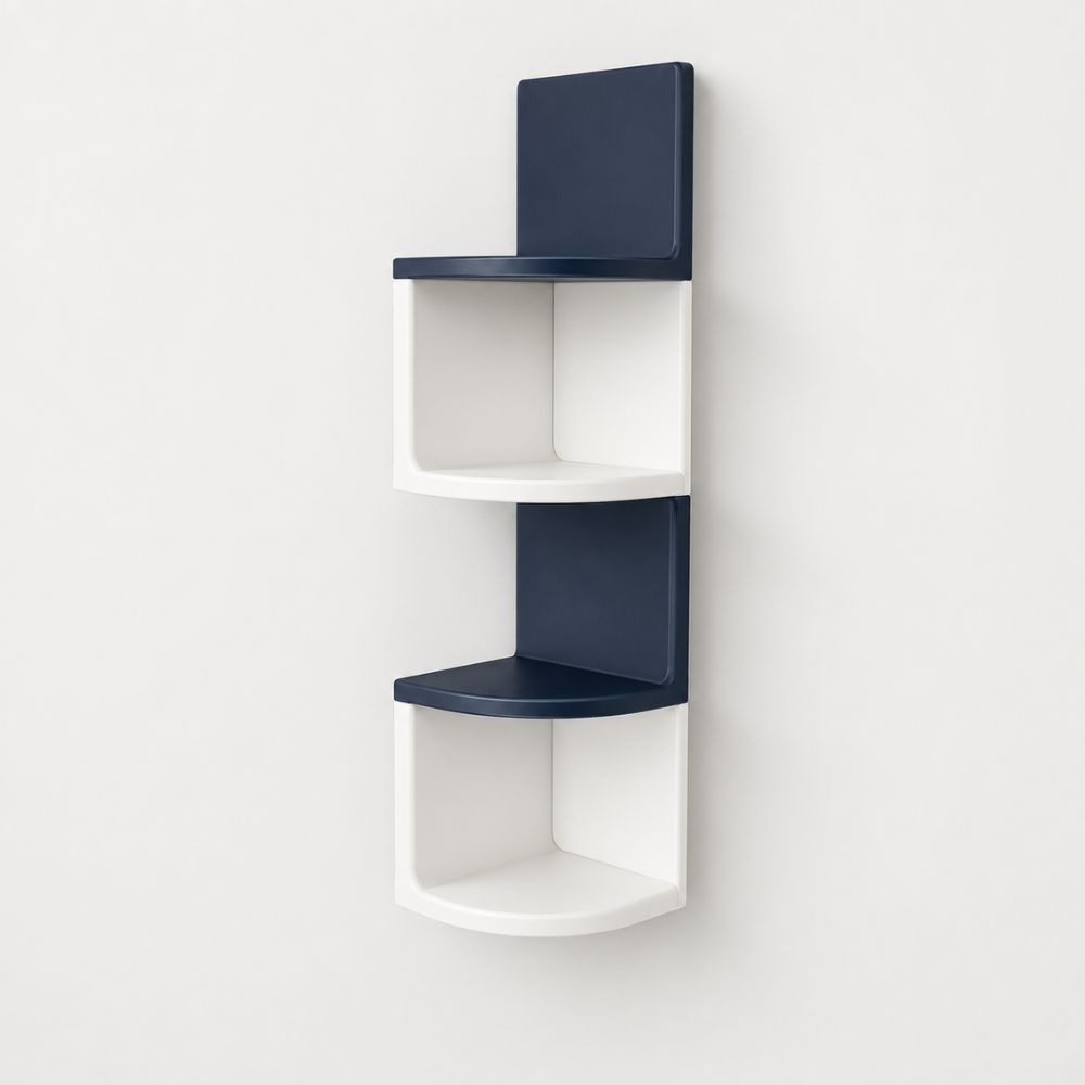 etagère murale d'angle modulaire avec fixation invisible