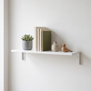 etagère murale en métal blanche