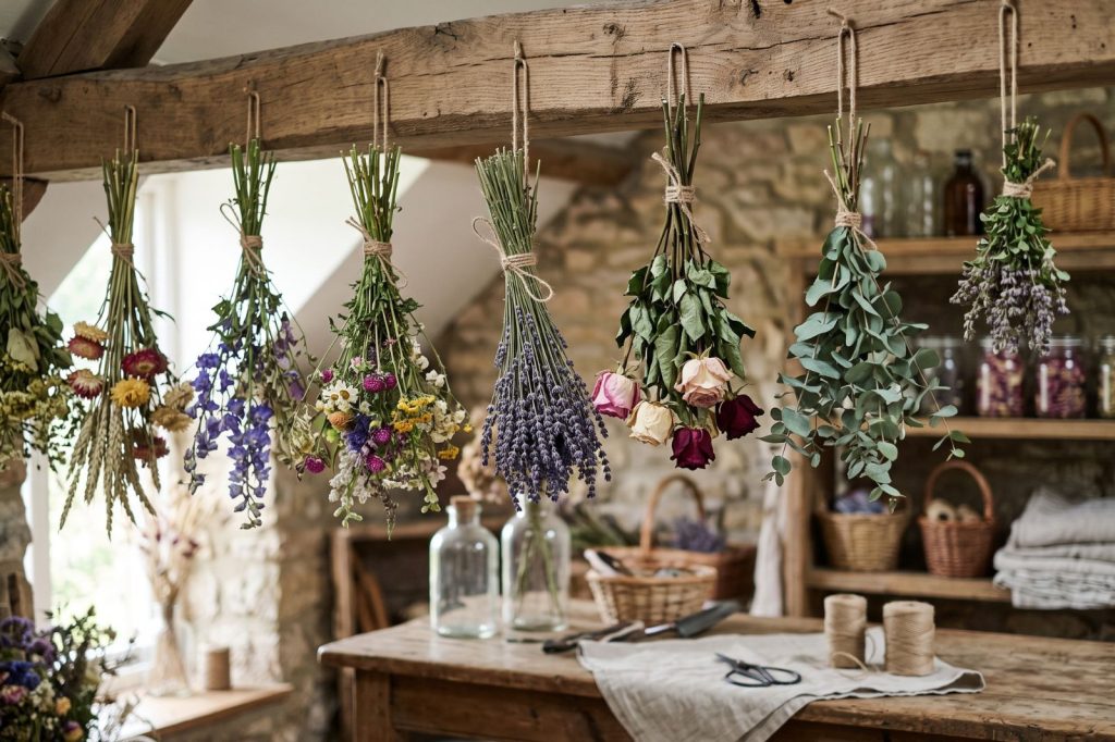 faire sécher fleurs