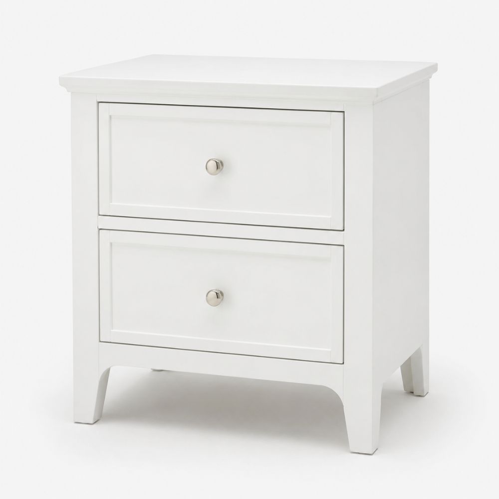 table de chevet blanche