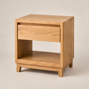table de chevet en chêne