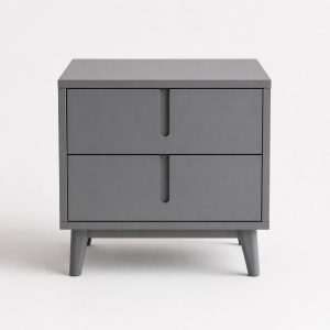 table de chevet grise