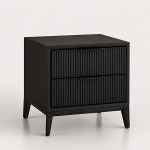 table de chevet noire