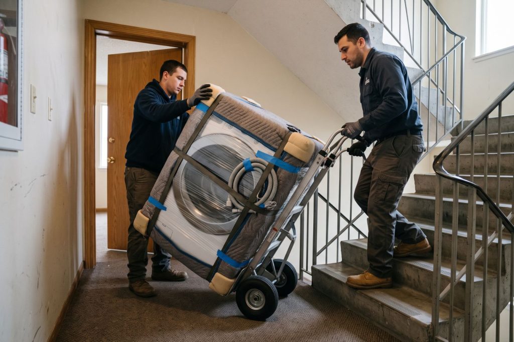 déménager une machine à laver